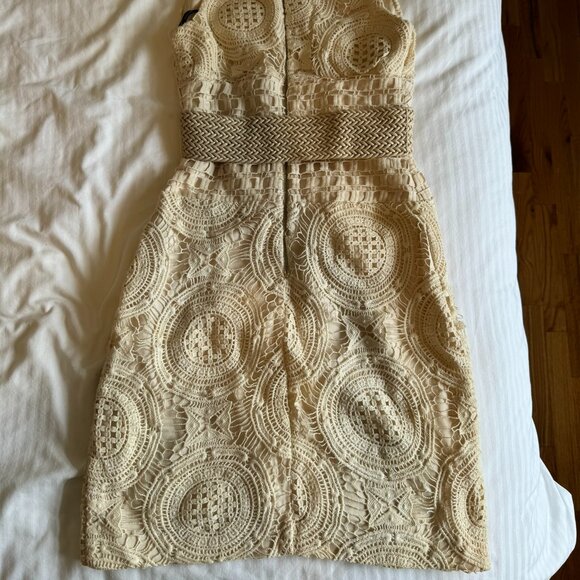 GUC Marciano by Guess Crochet Mini Dress in Cream - Picture 4 of 7